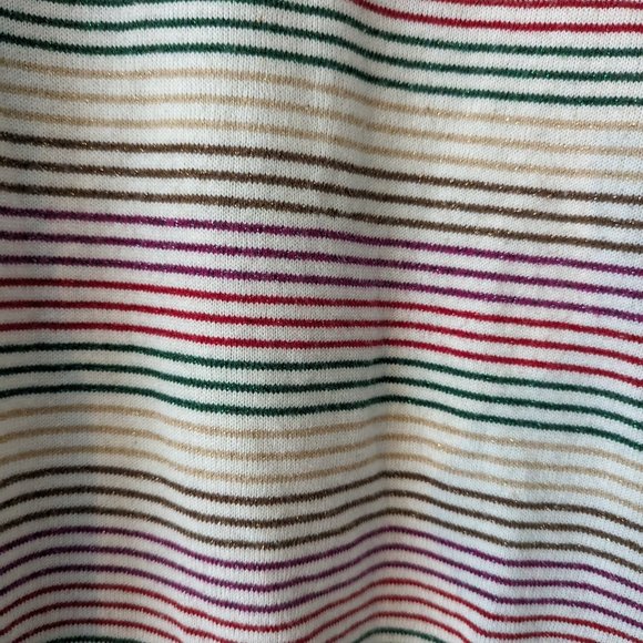Boden striped metallic sweater medium EUC - Picture 2 of 5